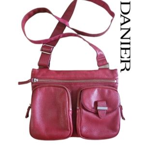 Danier Leather Red Crossbody Bag